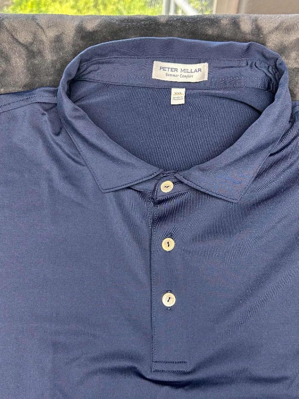 Peter Millar Summer Comfort Visalia Cup Polo Xxl Navy Blue Embroidered